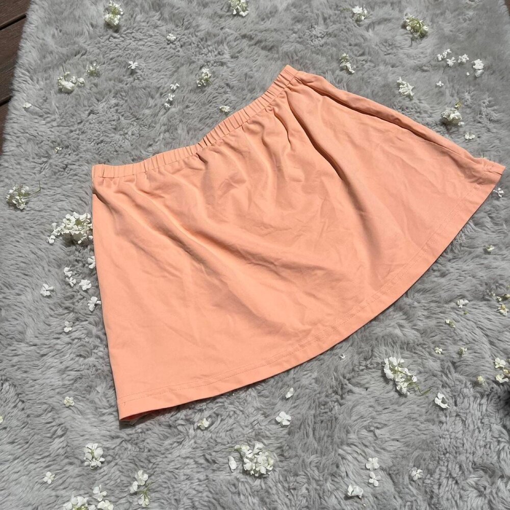 Orange tennis skirt